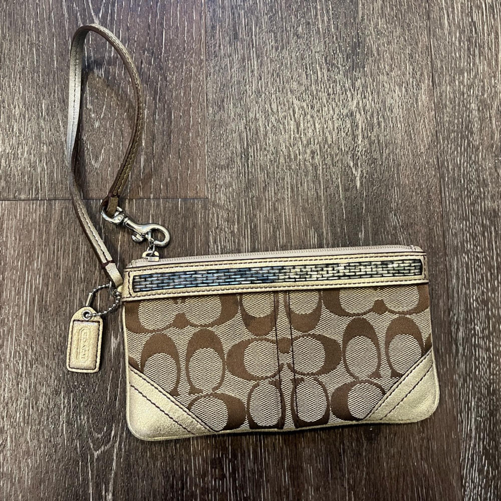 Authentic Coach Wristlet